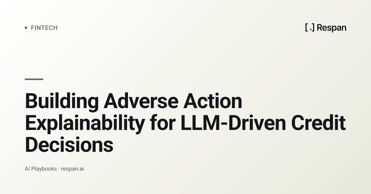 Adverse Action Explainability for Credit LLMs