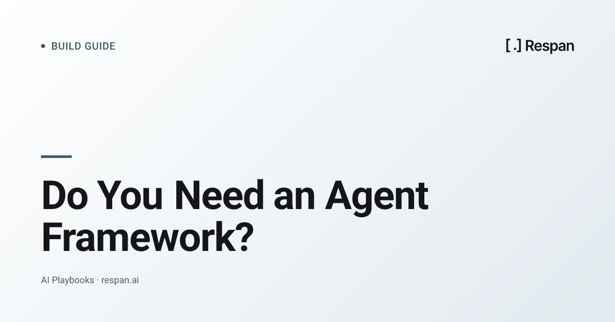 Do You Need an Agent Framework? LangChain, LlamaIndex, OpenAI Agents SDK