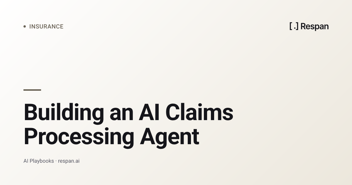 Building an AI Claims Processing Agent