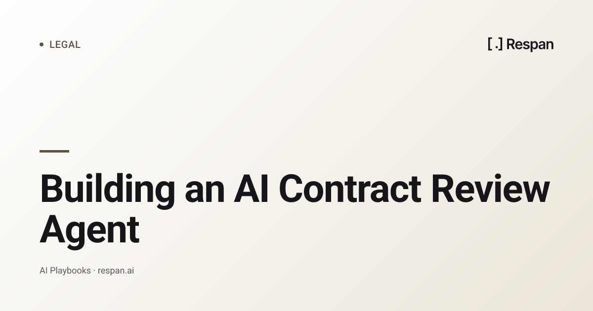 Building an AI Contract Review Agent