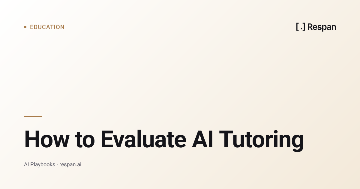 Evaluating AI Tutors: Rubrics, Judges, Ground Truth