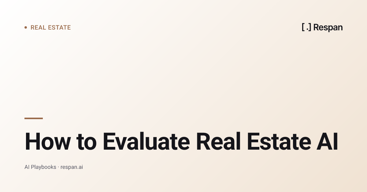Evaluating Real Estate AI: Facts, Comps, Bias