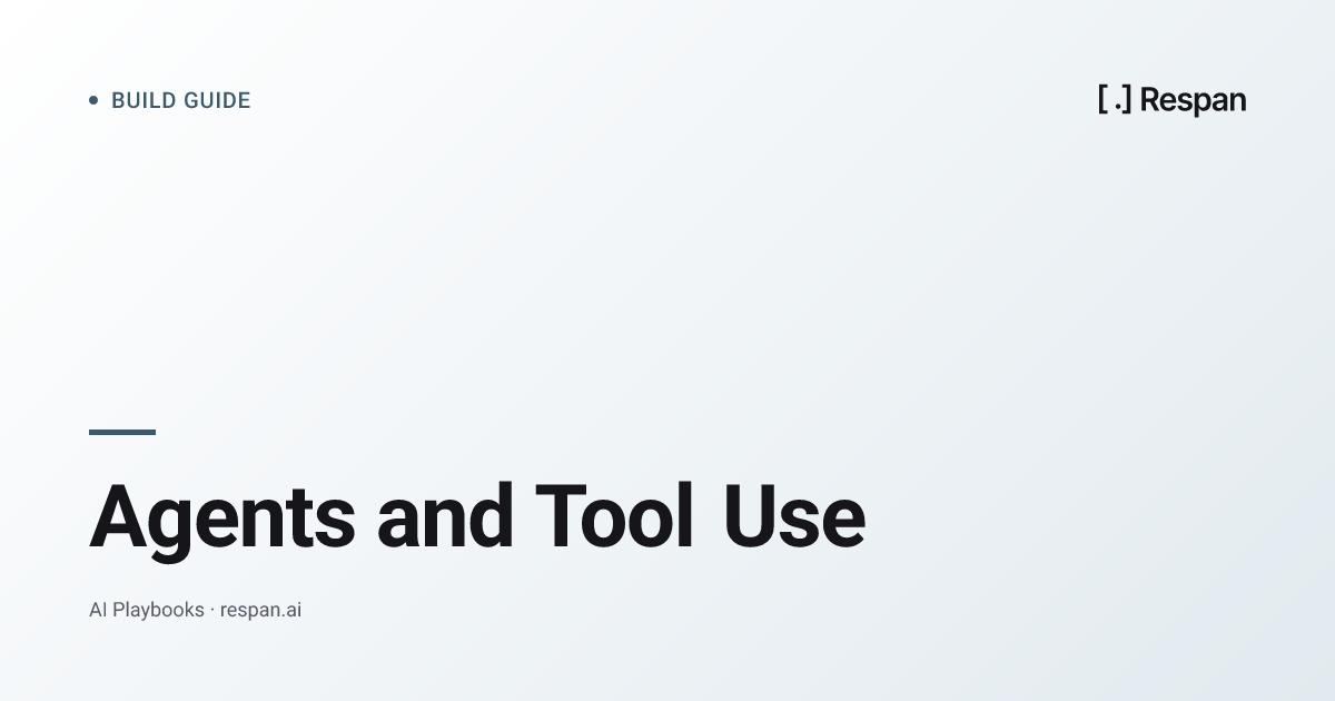 Agents and Tool Use: When LLMs Decide Their Own Next Step