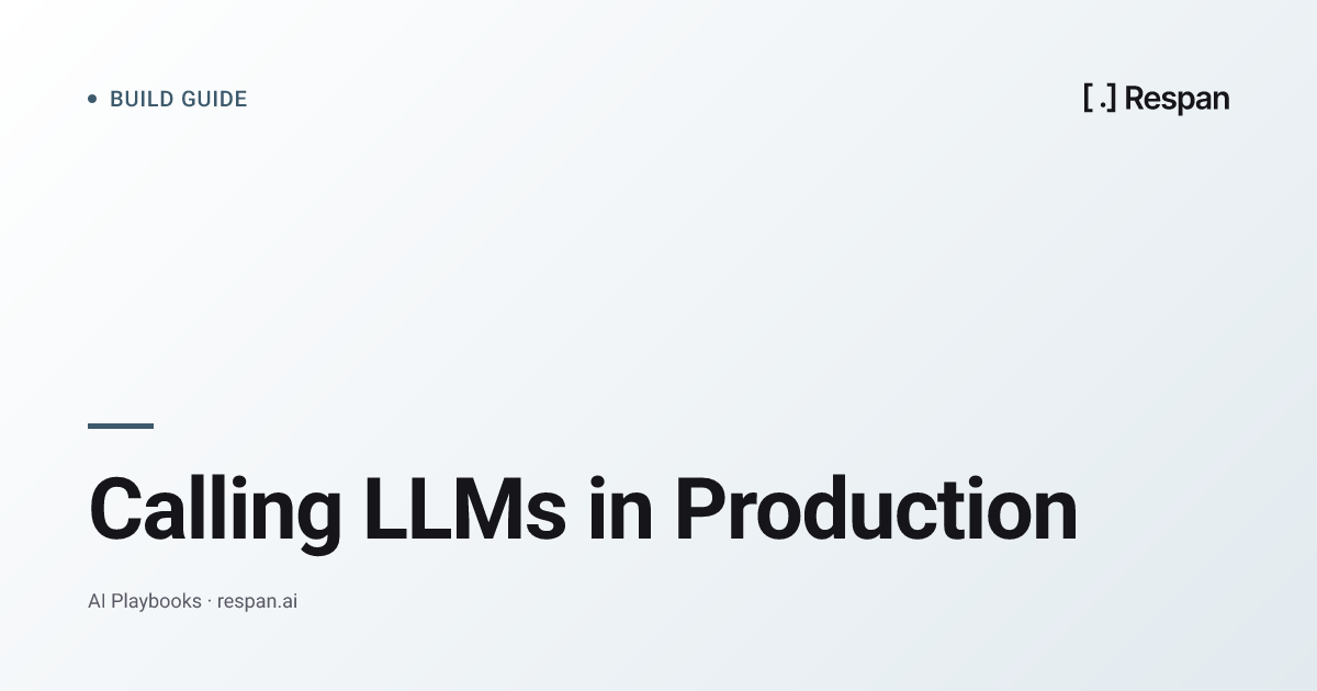 Calling LLMs in Production: The Gateway Pattern